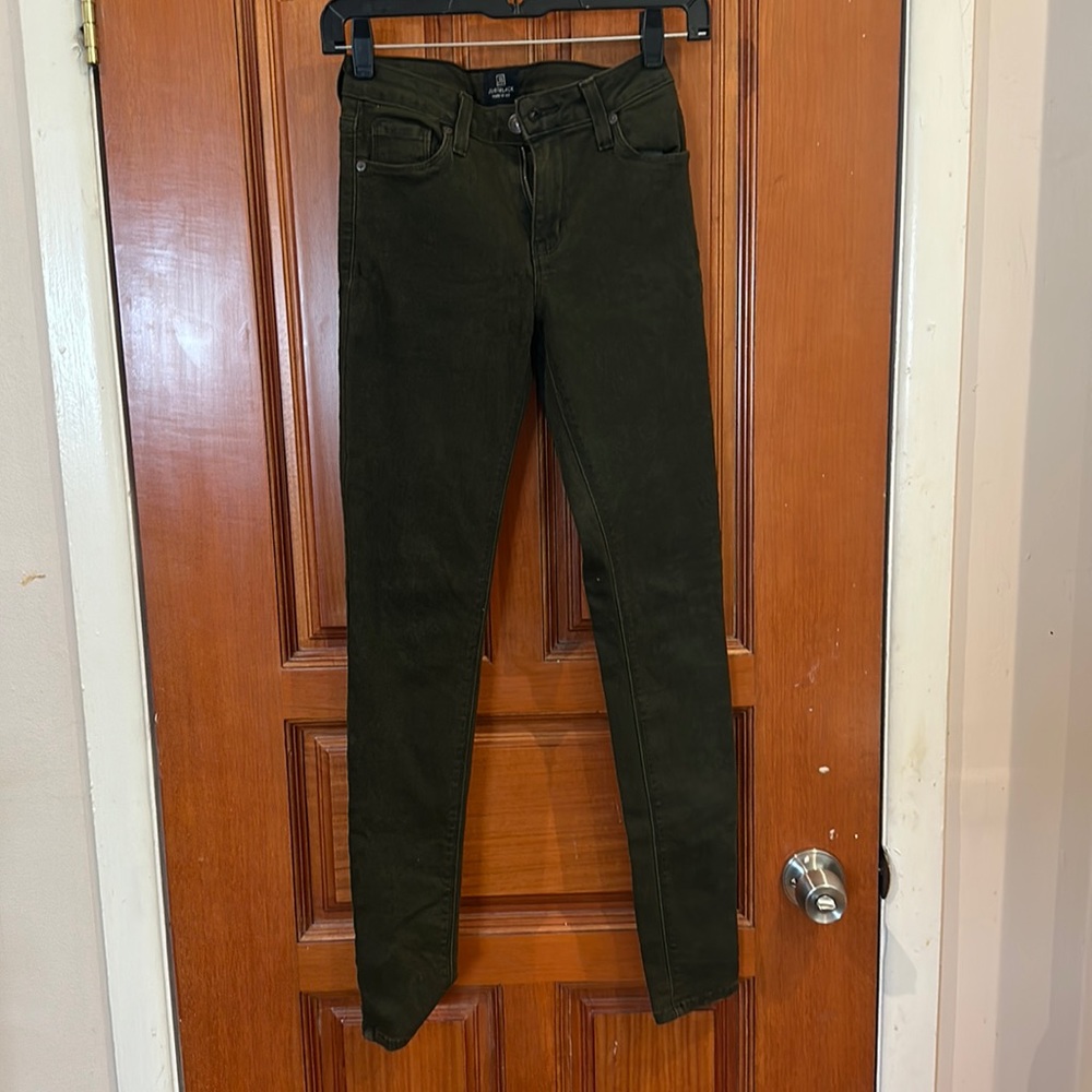 RUBY & JENNA DARK GREEN SKINNY JEANS SIZE 25 inches